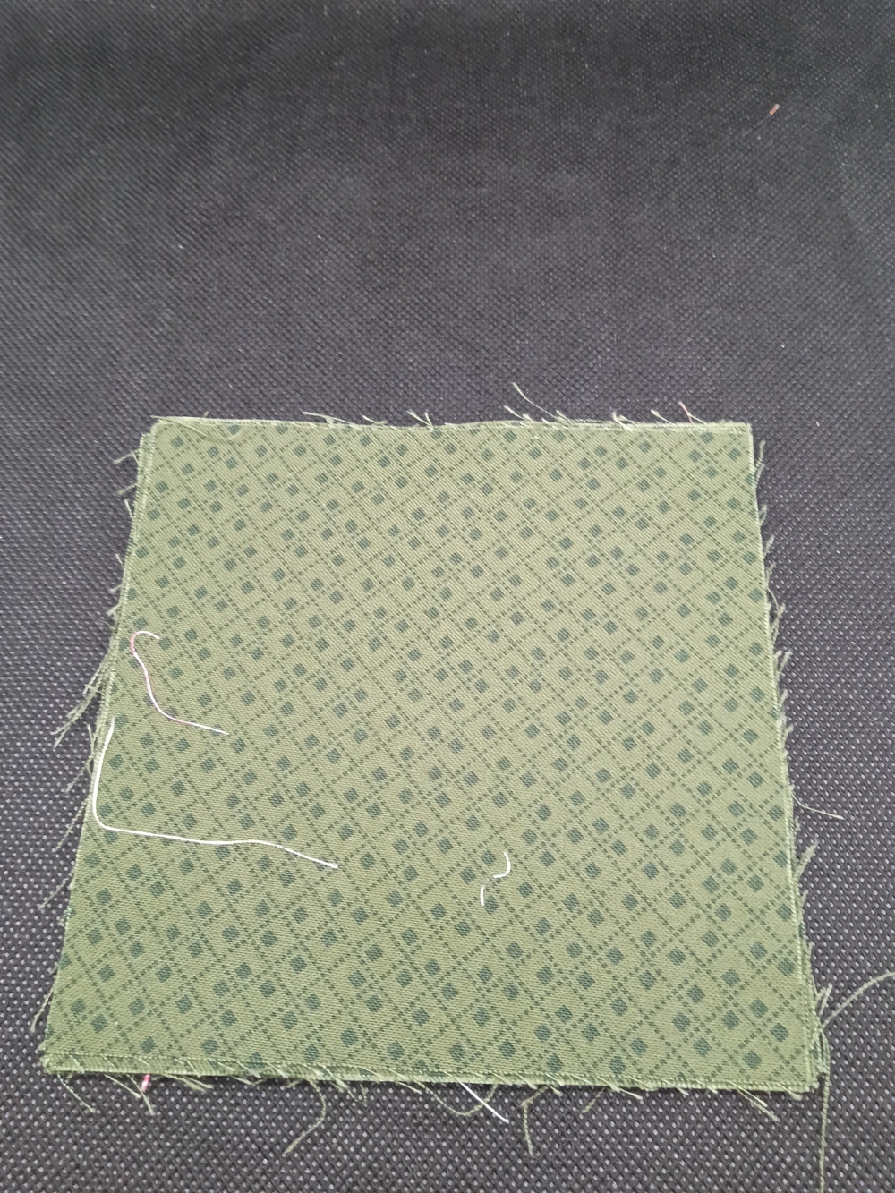 8 Pcs 4.75 Inch Olive Green Fabric Squares